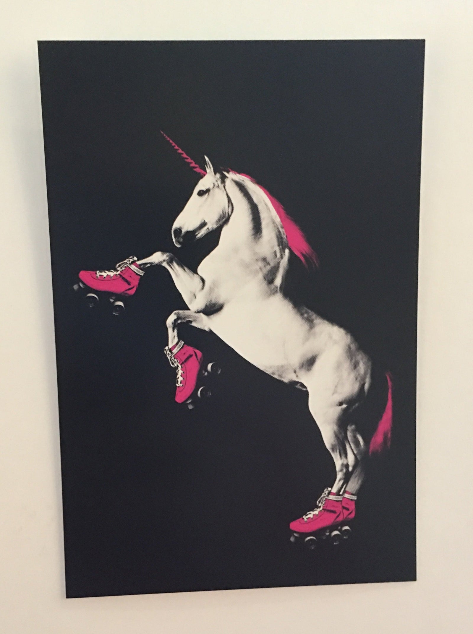Postcard: Roller Skating Unicorn - Black - Ten Pack