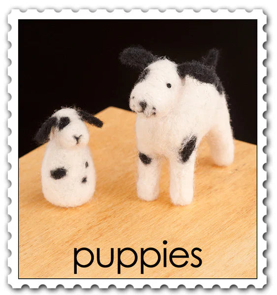 DIY - Needle Felting - Puppies (Wool Pets) Craft Kit