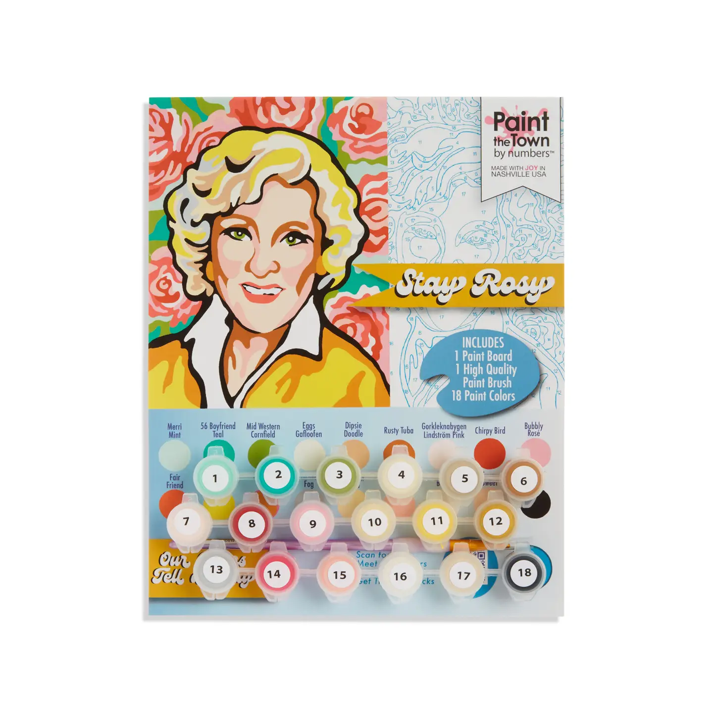 Paint by Number Kit - Stay Rosy - Rose Nylund from Golden Girls