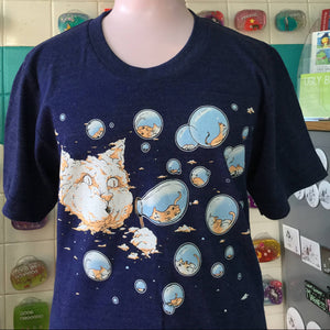SALE Shirt - Unisex Crew - Bubble Cat