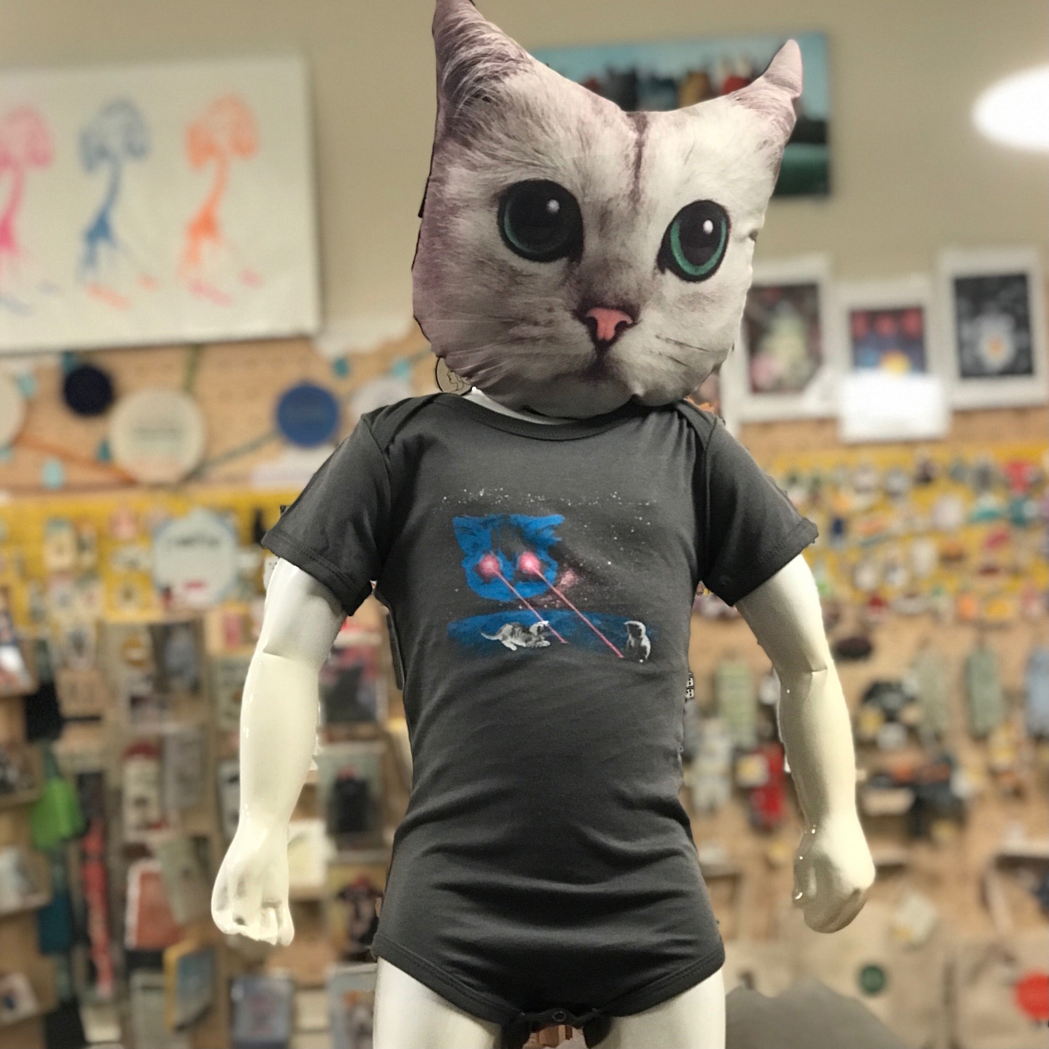 UB Onesie Meta Laser Cat Grey (Ugly Baby)