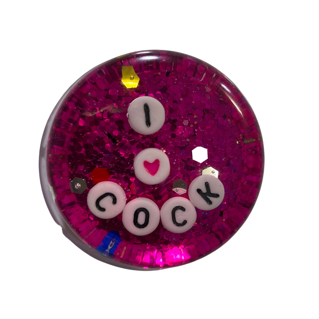 I ❤️ Cock - Shower Art - READY TO SHIP