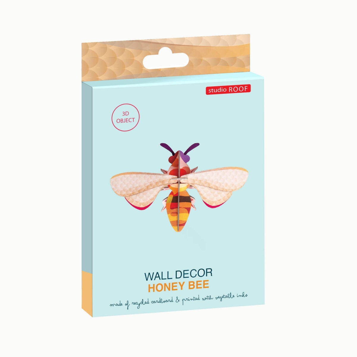 Packaging for a Honey Bee wall decor kit from Studio Roof. 