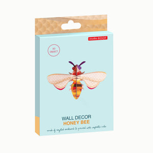 Packaging for a Honey Bee wall decor kit from Studio Roof. 