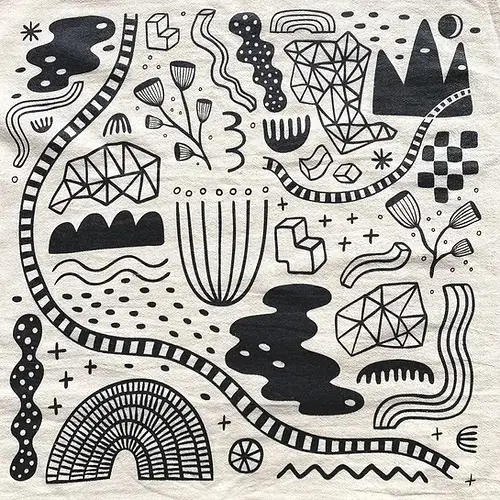 Kitchen Towel - Abstract Garden (Allison McKeen Art)