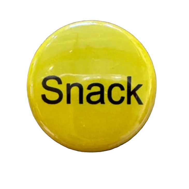 Yellow button with 'Snack' text 