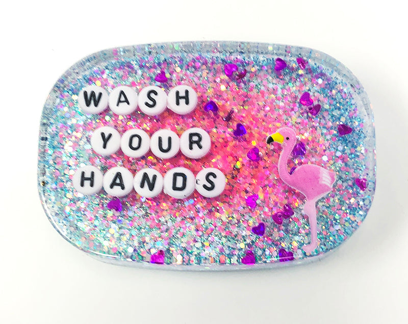 Wash Your Hands - Shower Art - READY TO SHIP