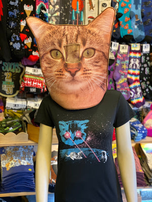 Shirt - Meta Laser Cat - Feminine Scoop Neck