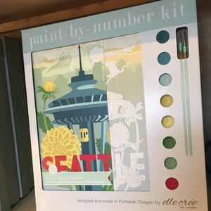 DIY - Paint By Number Kit - Space Needle