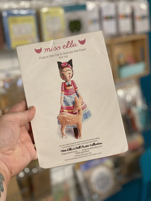 DIY Craft Kit - Sewing - Frida the Cat and Her Fawn