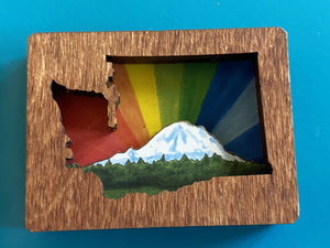 Magnet - Washington Rainbow