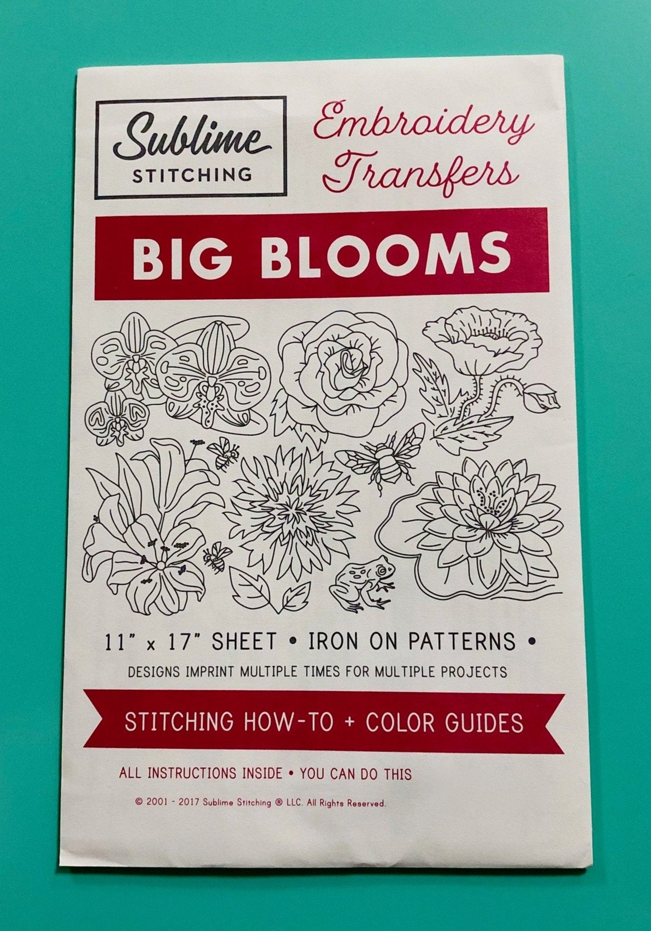 BIG SHEET Embroidery Patterns - BIG BLOOMS