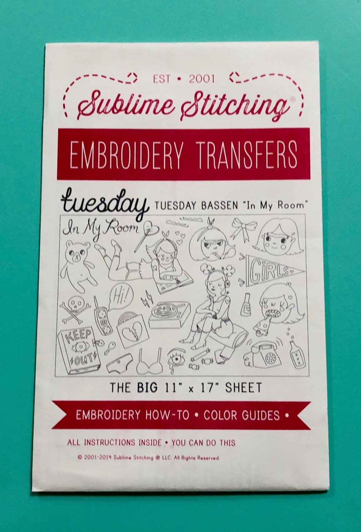 BIG SHEET Embroidery Patterns - TUESDAY BASSEN