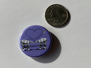 Magnet - 1.25 Inch: Love AT-AT First Sight - Purple