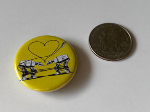 Magnet - 1.25 Inch: Love AT-AT First Sight - Yellow