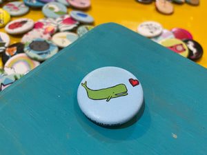 1.25" Button - Whales (Three Pack)