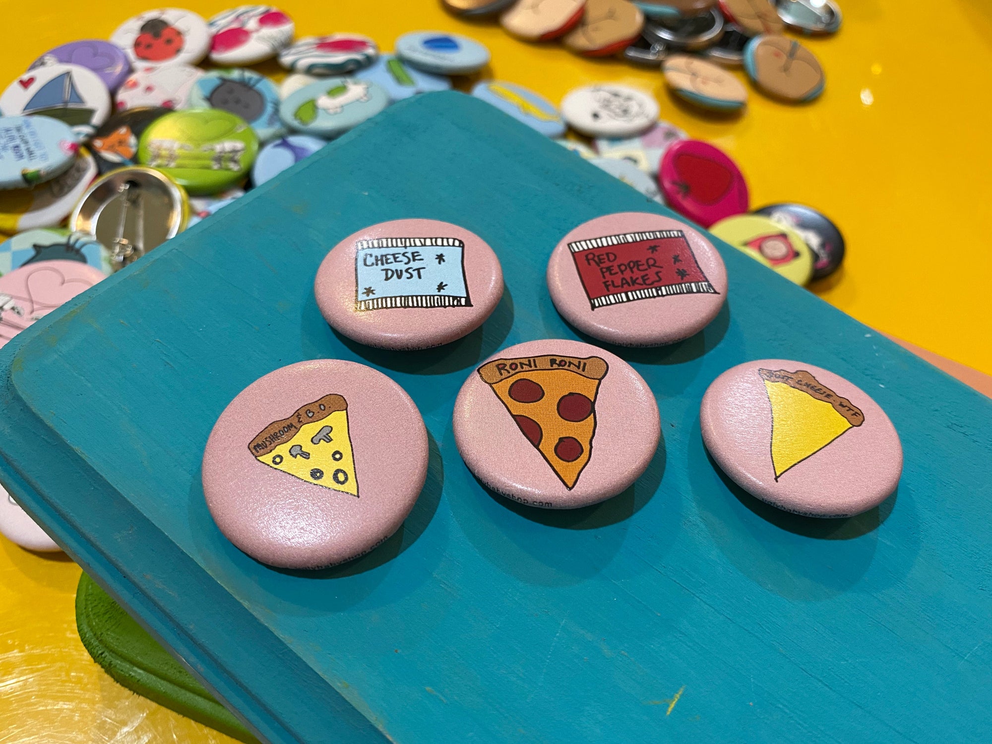 1.25" Button - Pizza Party (Three-Pack)
