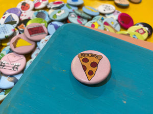 1.25" Button - Pizza Party (Three-Pack)
