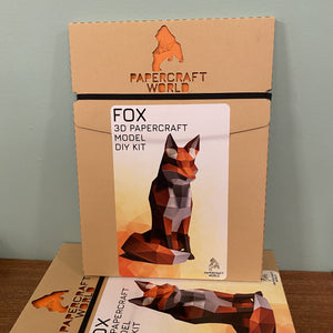 Paper Craft - Sitting Fox