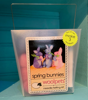 Needle Felting Kit: Spring Bunnies