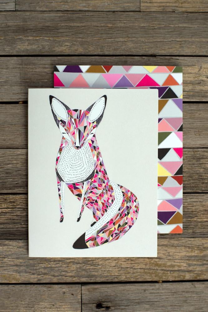 Card - Quilted Fox