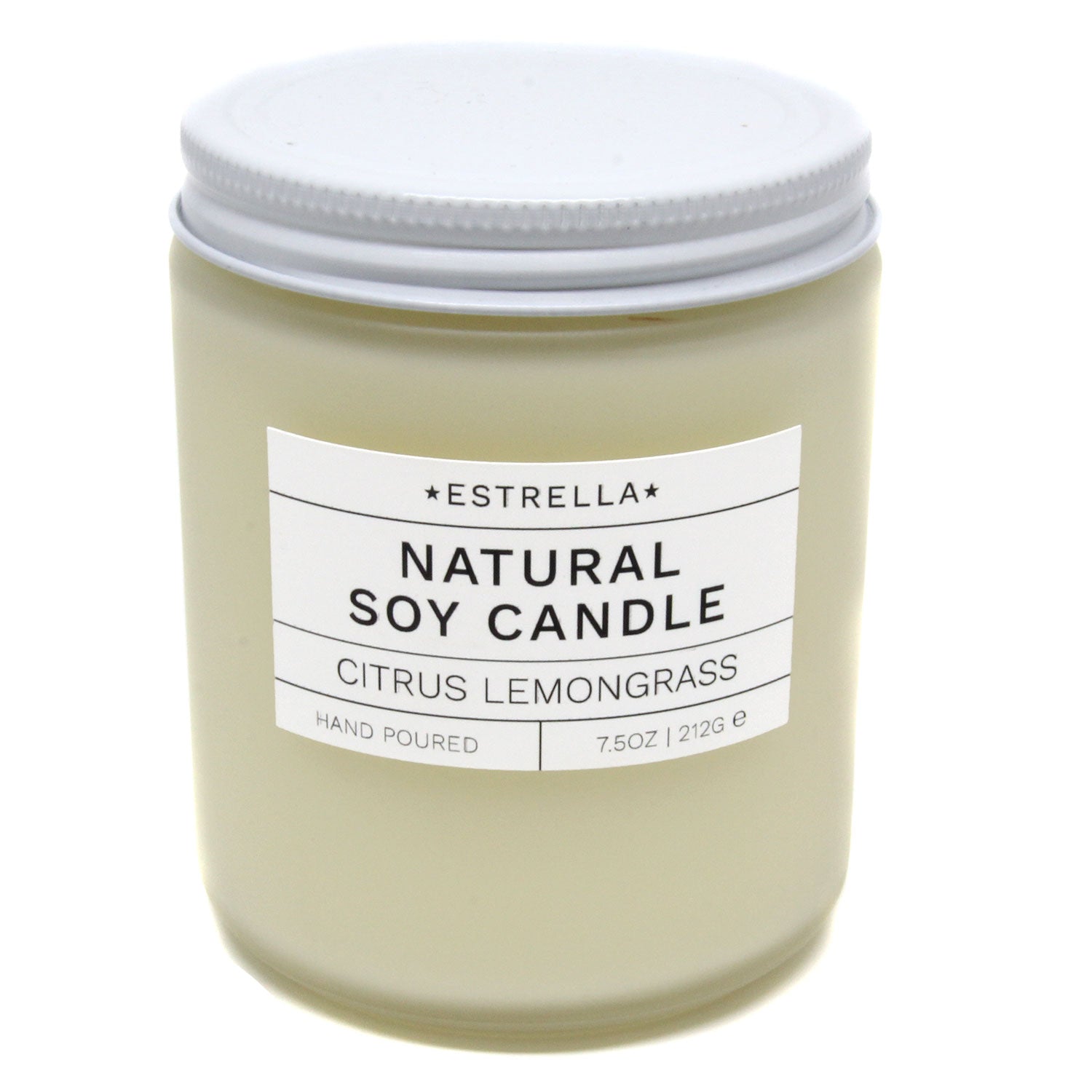 Candle - Citrus Lemongrass Glass Soy