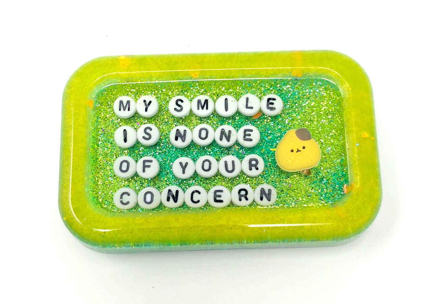 My Smile is None of Your Concern - Shower Art - READY TO SHIP