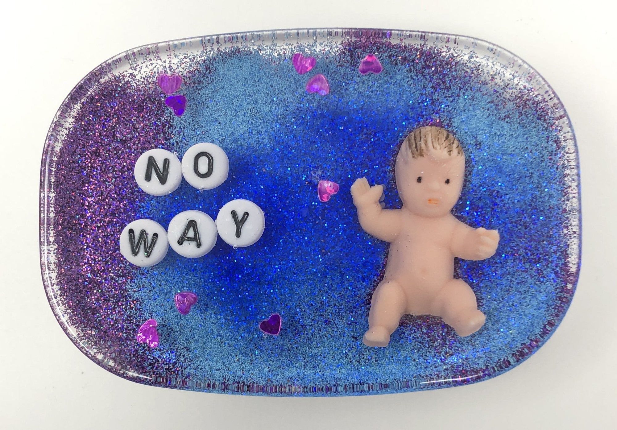 No Way - Shower Art - READY TO SHIP