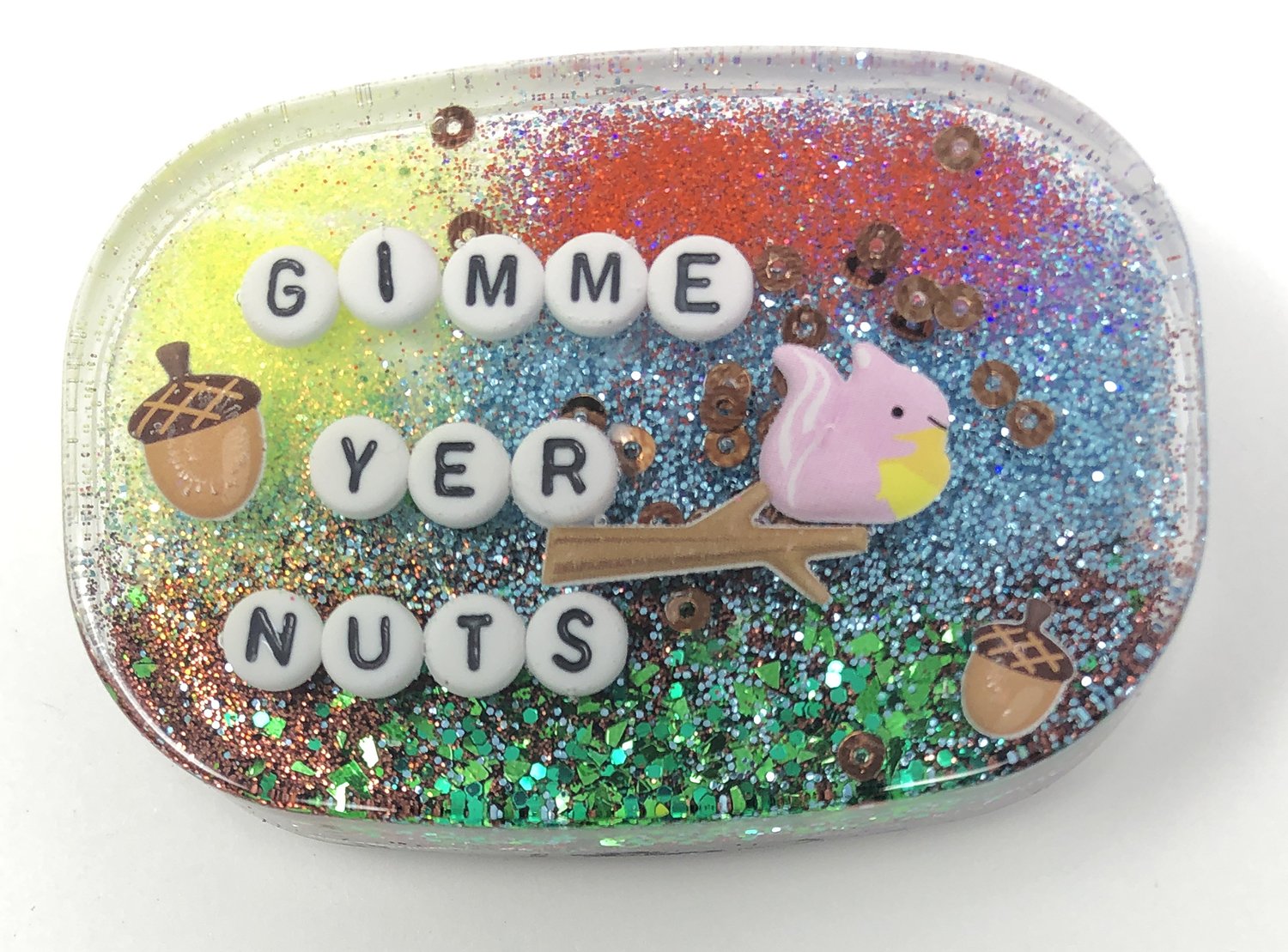 Gimme Yer Nuts - Shower Art - READY TO SHIP