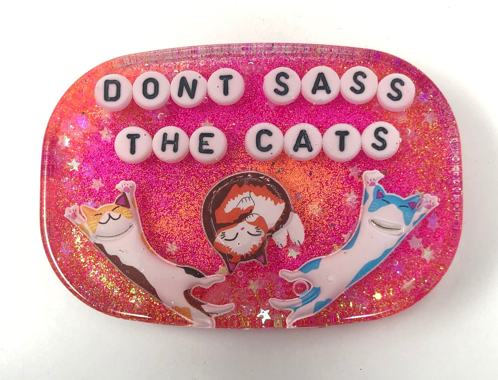 Don't Sass The Cats - Shower Art - READY TO SHIP