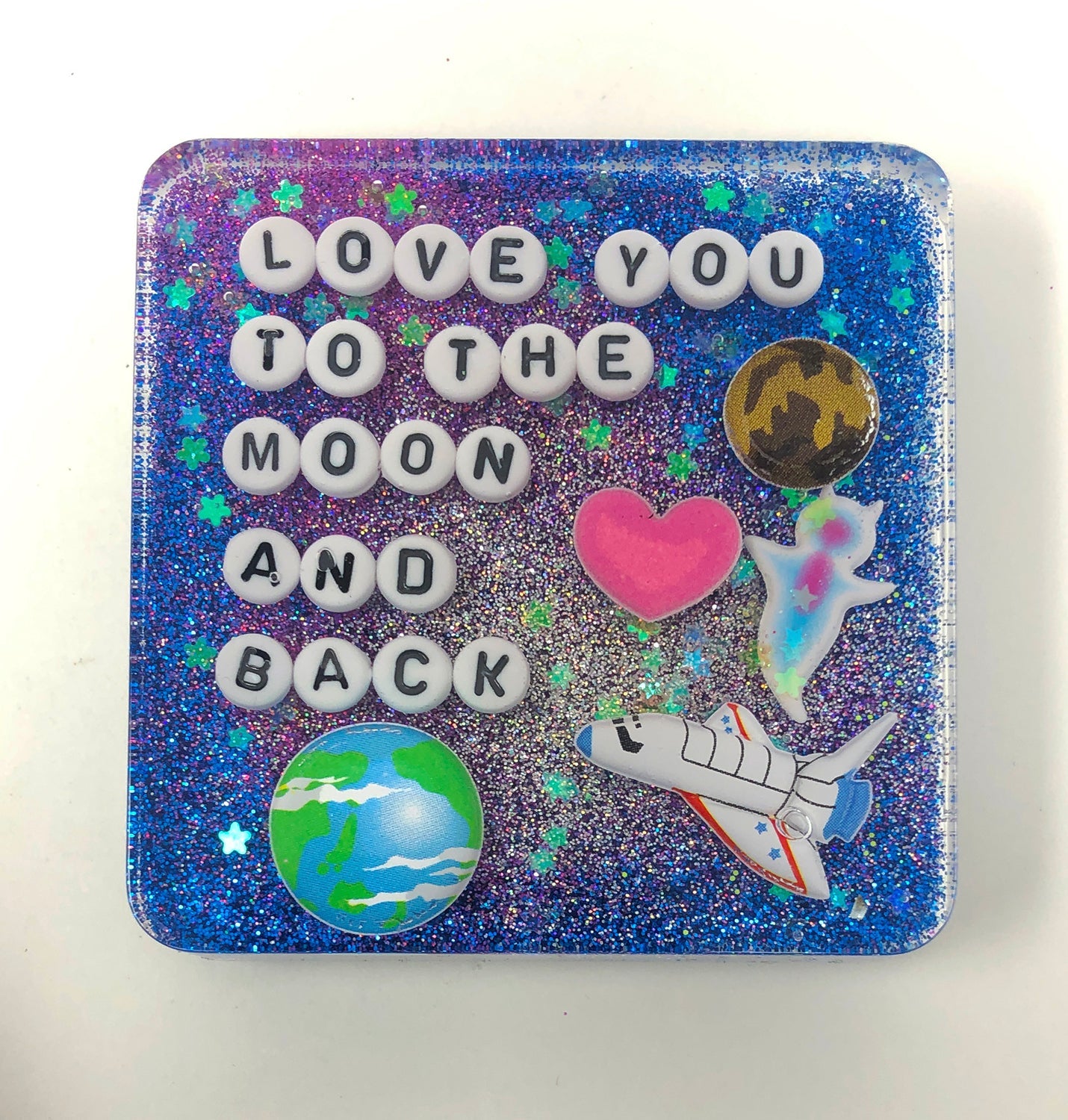 Love You To The Moon And Back - Shower Art - READY TO SHIP