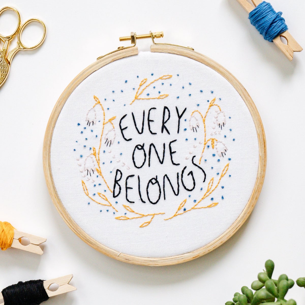 Embroidery Kit - Everyone Belongs