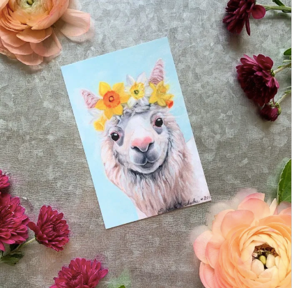 SALE Magnet - Daffodil Alpaca