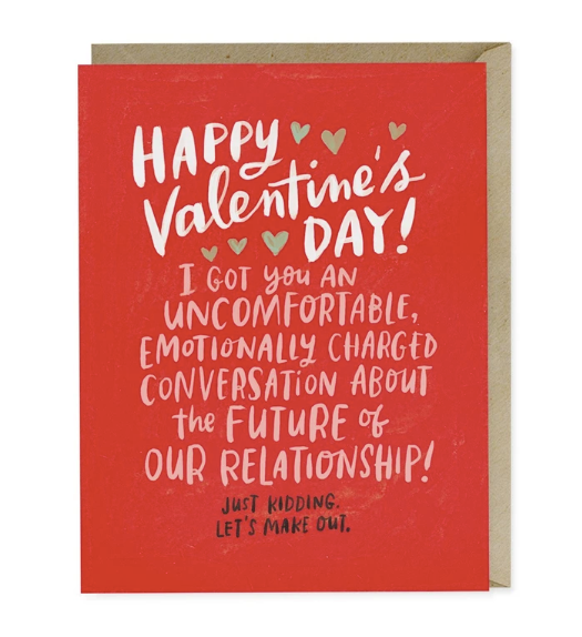 Card - Uncomfortable Conversation Valentine Card