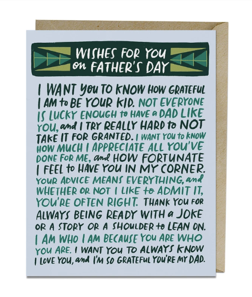 Card - Wishes For You on Father's Day