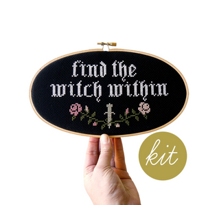 Cross Stitch Kit: Find the Witch Within