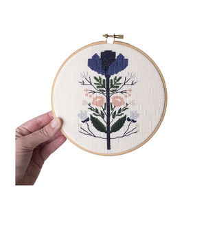 Cross Stitch Kit: Midnight Floral