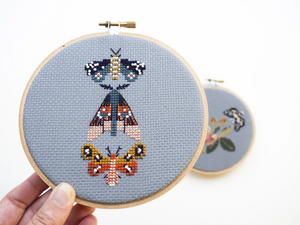 Cross Stitch Kit: Moths