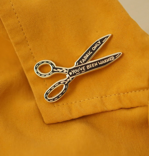 Enamel Pin - Fabric Scissors