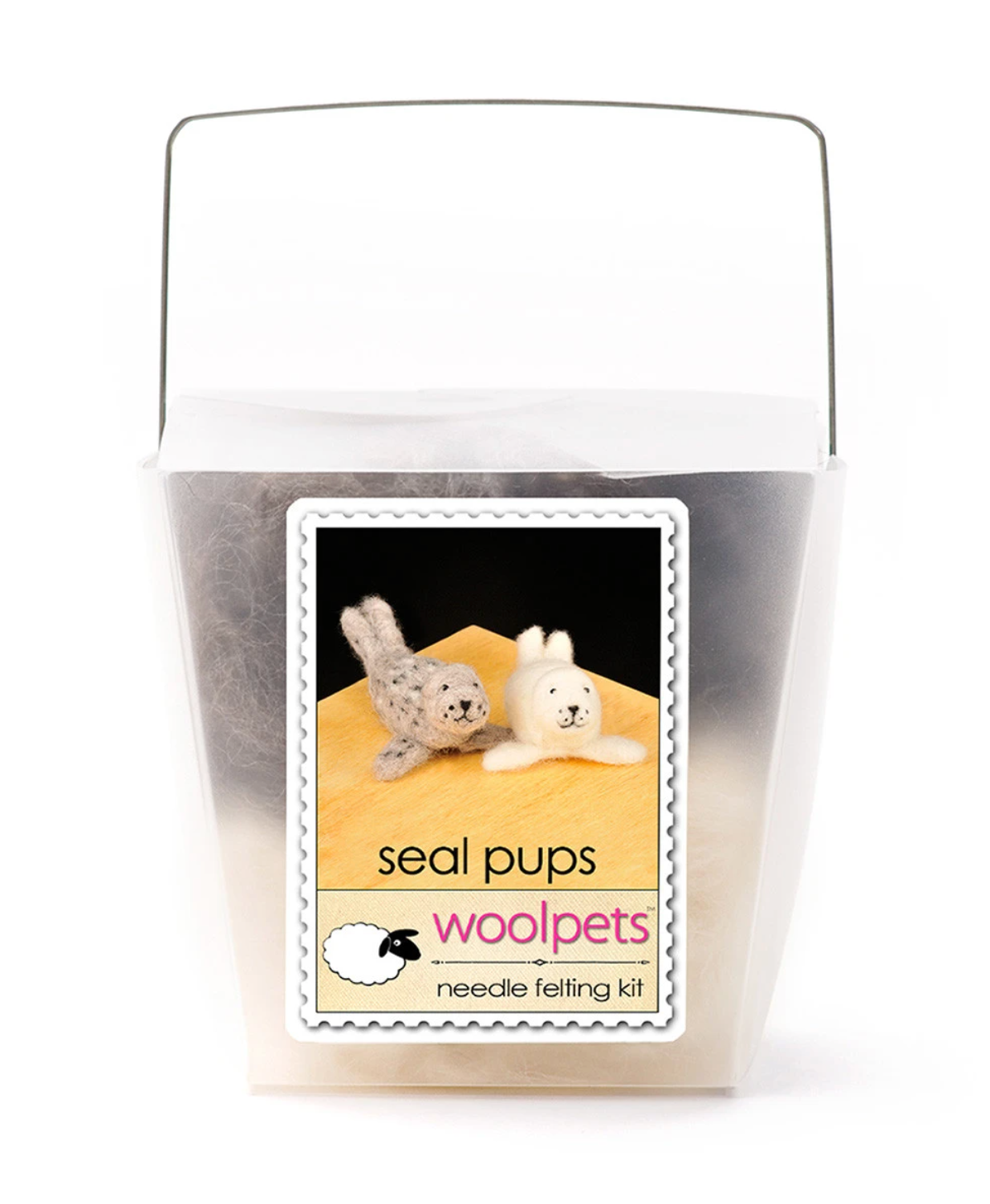 Needle Felting Kit: Seal Pups
