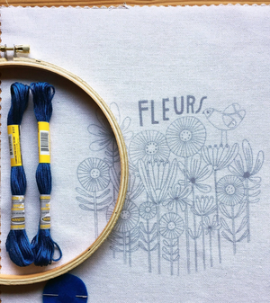 DIY - Embroidery Kit - Fleurs