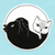 Sticker - Yin Yang Cats
