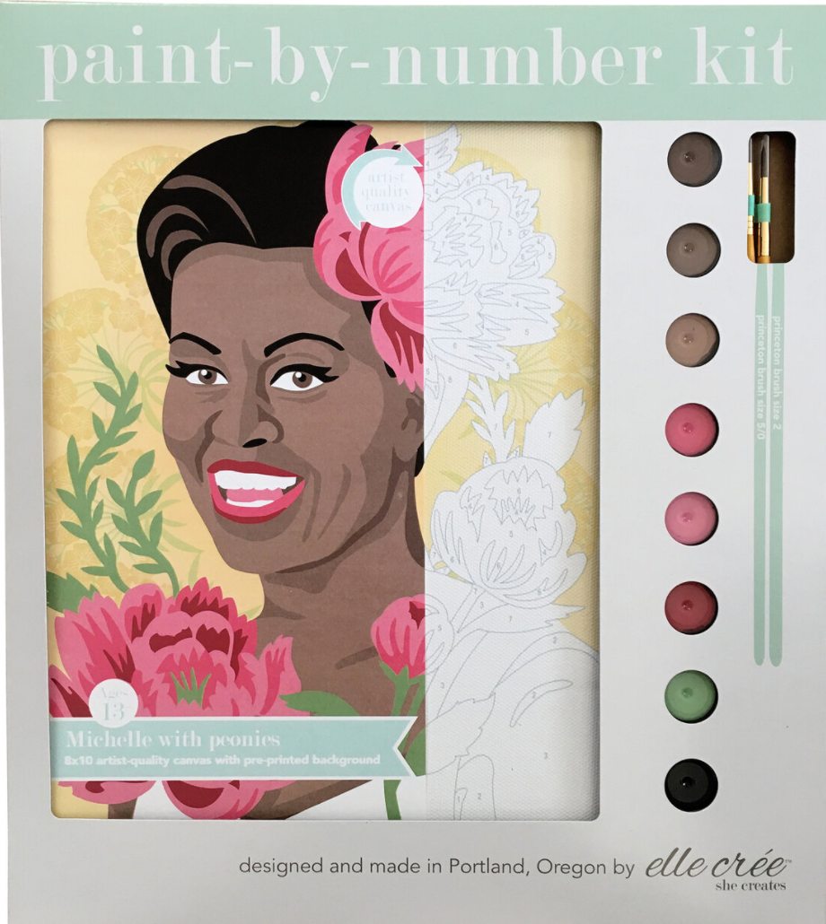 DIY - Paint By Number Kit - Michelle with Peonies