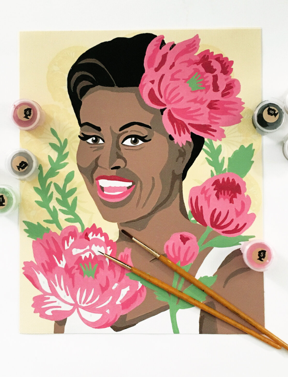 DIY - Paint By Number Kit - Michelle with Peonies