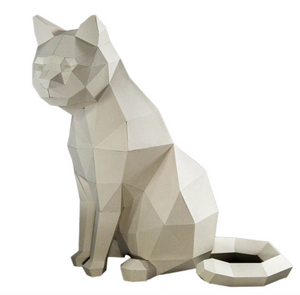 Paper Craft - White Cat