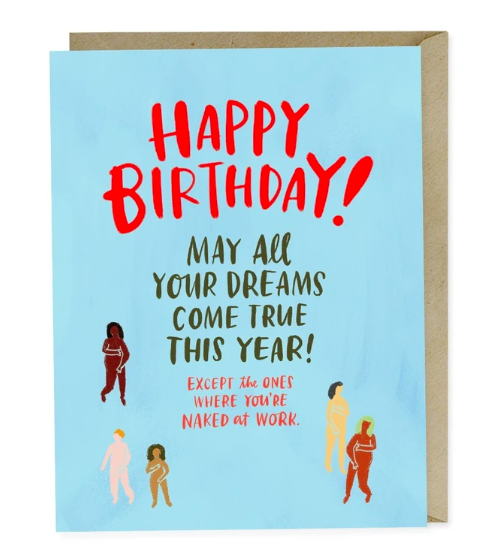 Card - Naked At Work Birthday