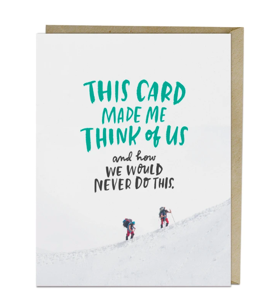 Card - We Would Never Do This