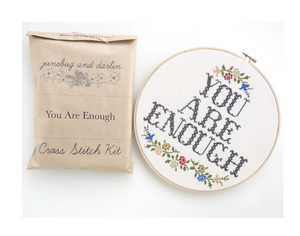 Cross Stitch Kit: You Are Enough