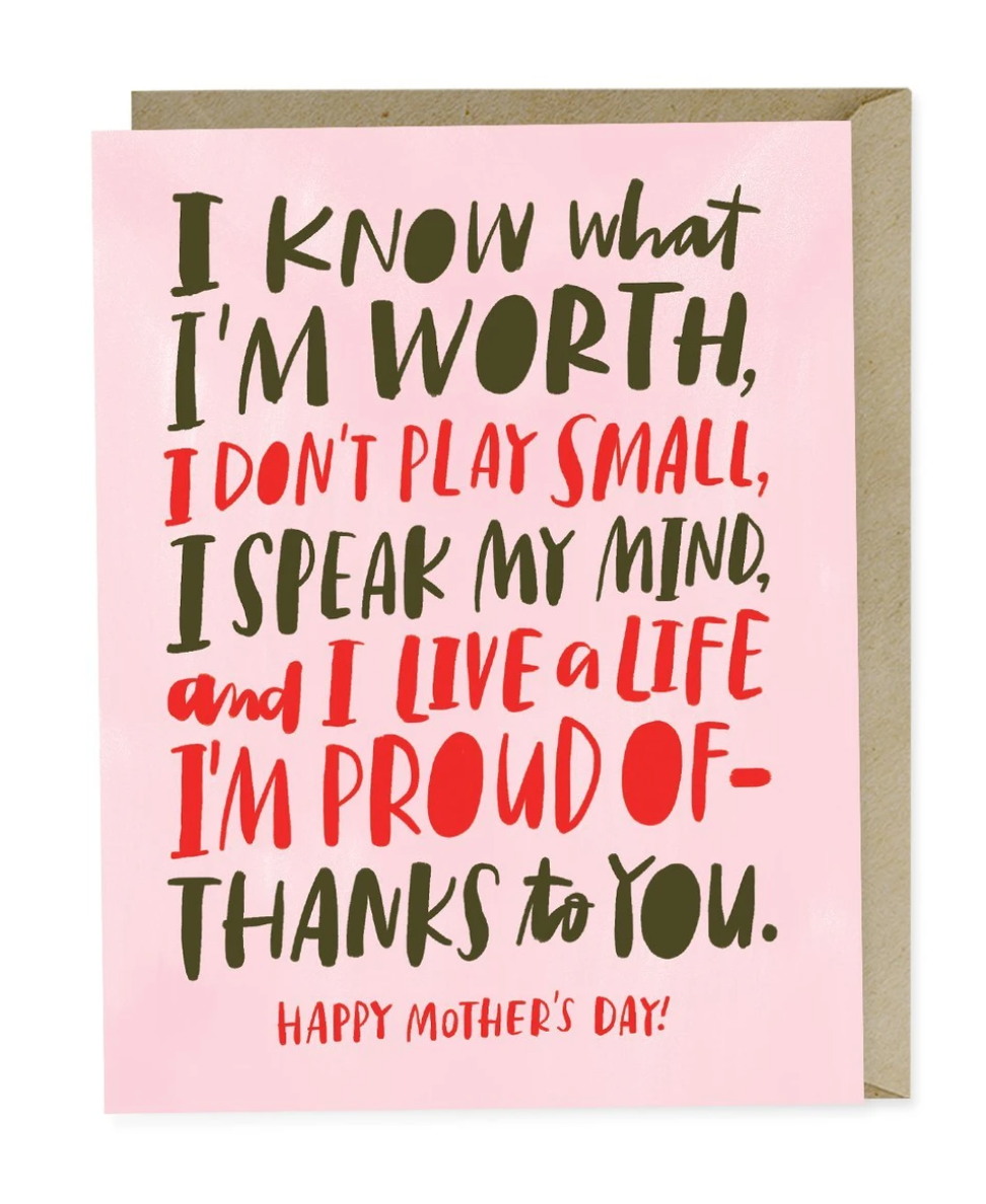 Card - Know My Worth - Mother's Day