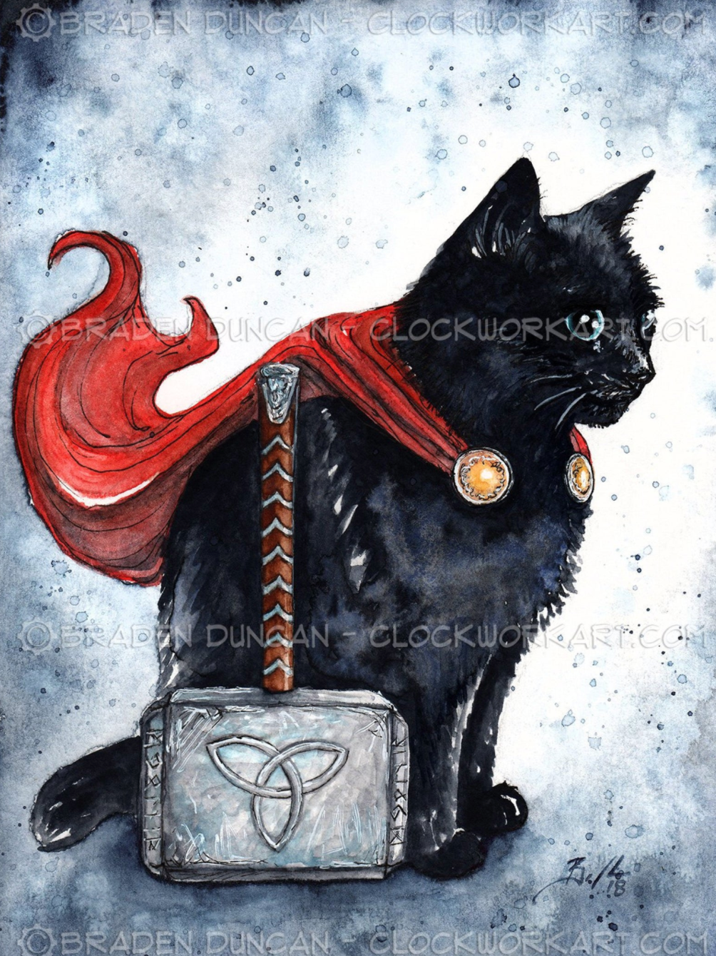 Card - Thor Kitten